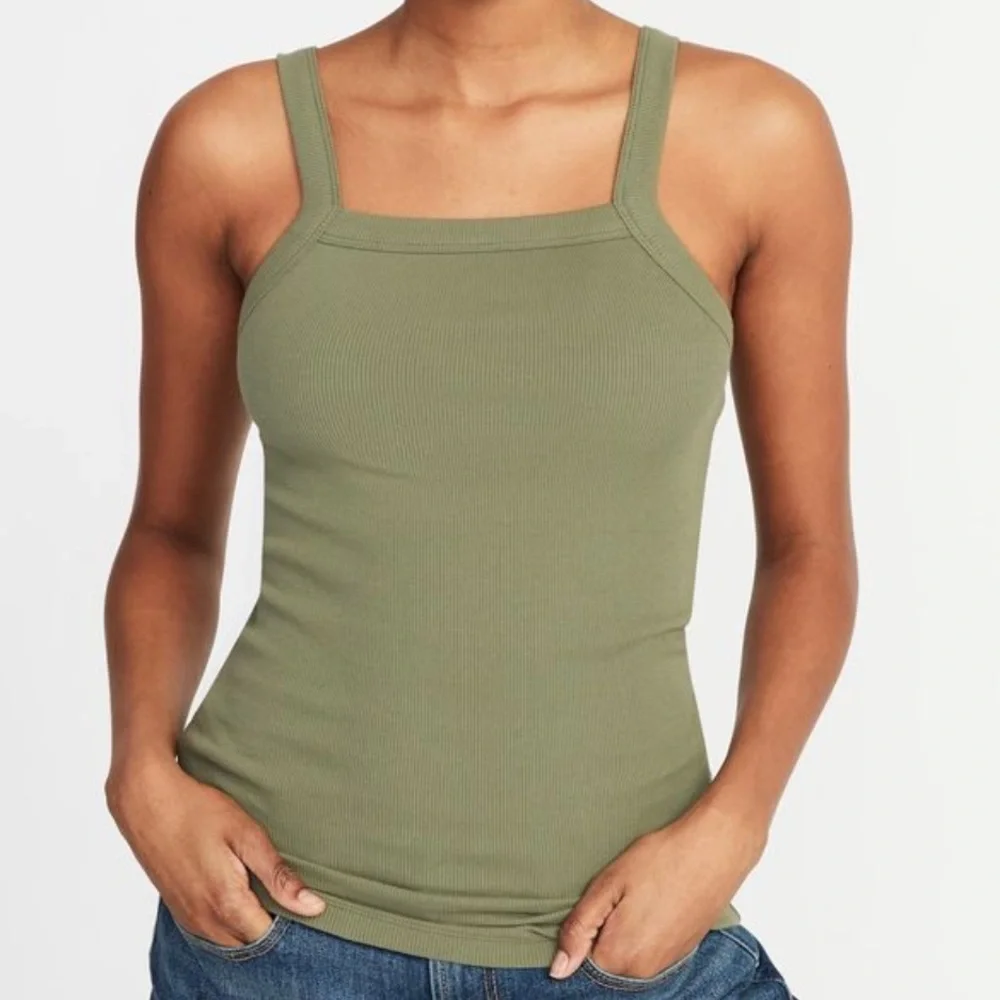 SET OF 3 Old Navy Slim-Fit Square-Neck Rib-Knit
Tank Size Medium - Picture 2 of 2